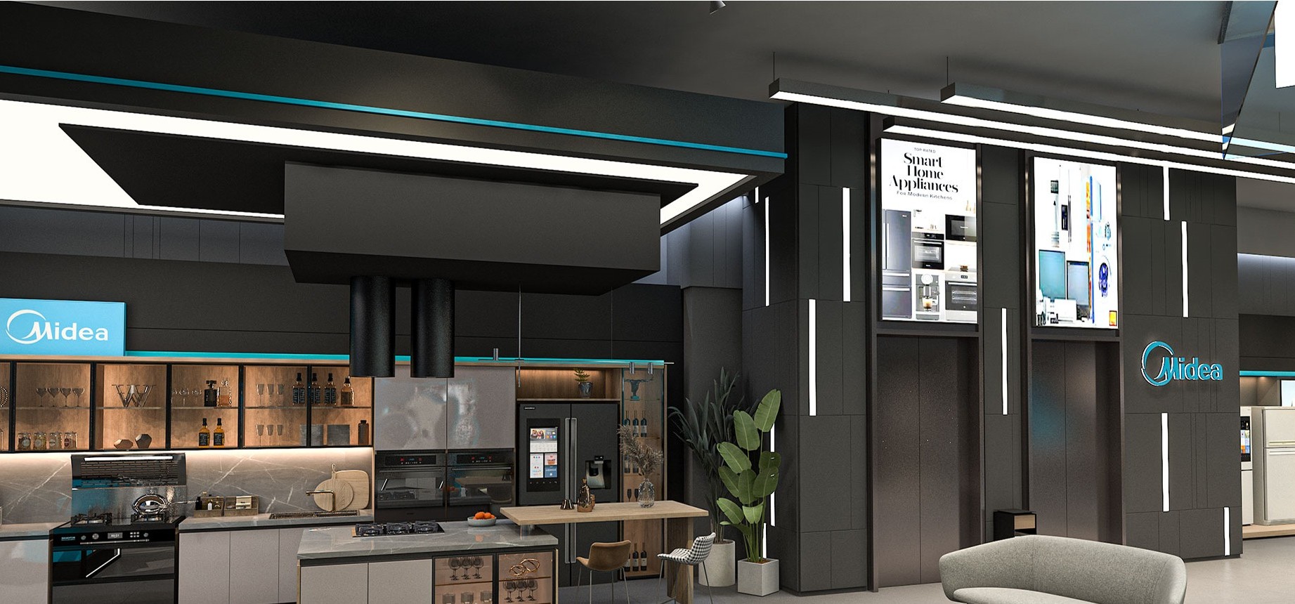 Kitchen, seating, coffee