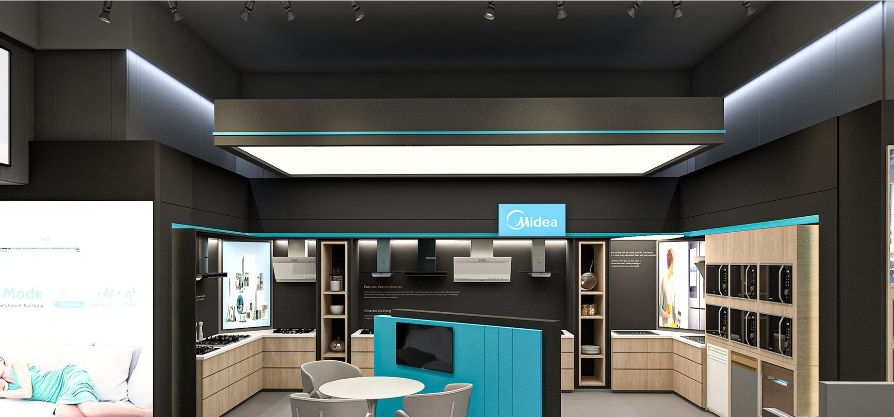 Meeting corner and hob demonstration