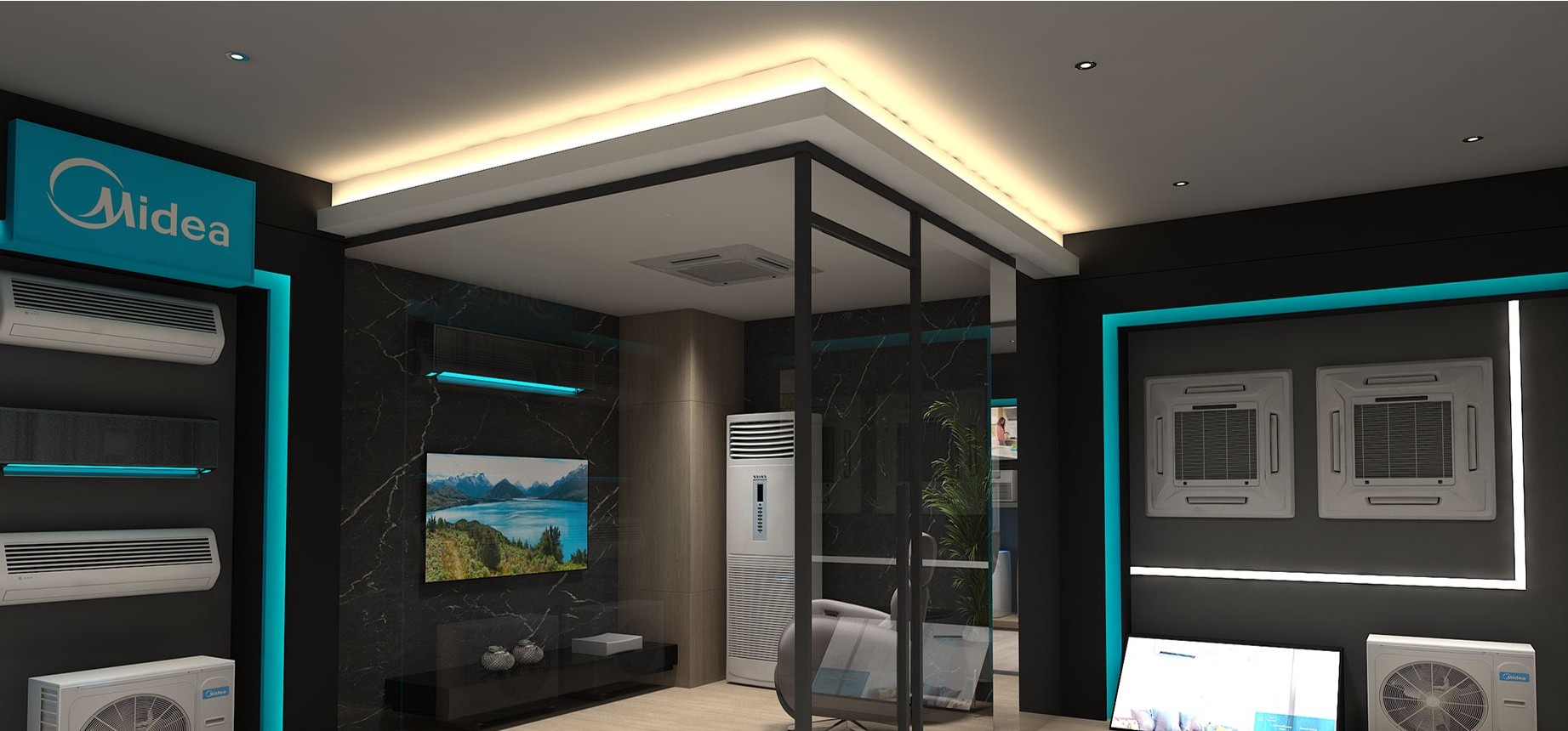 Counter reception and the AC section